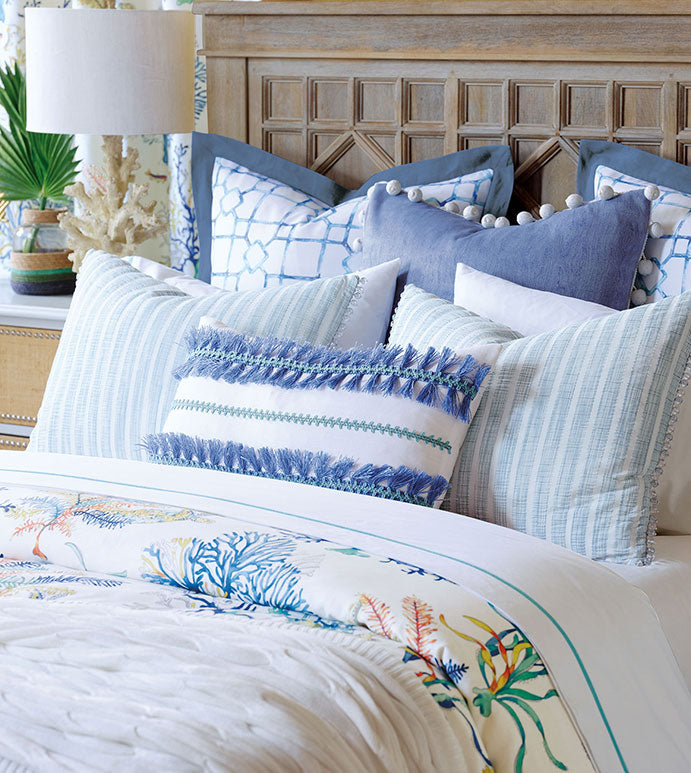 Castaway Lattice Decorative Pillow