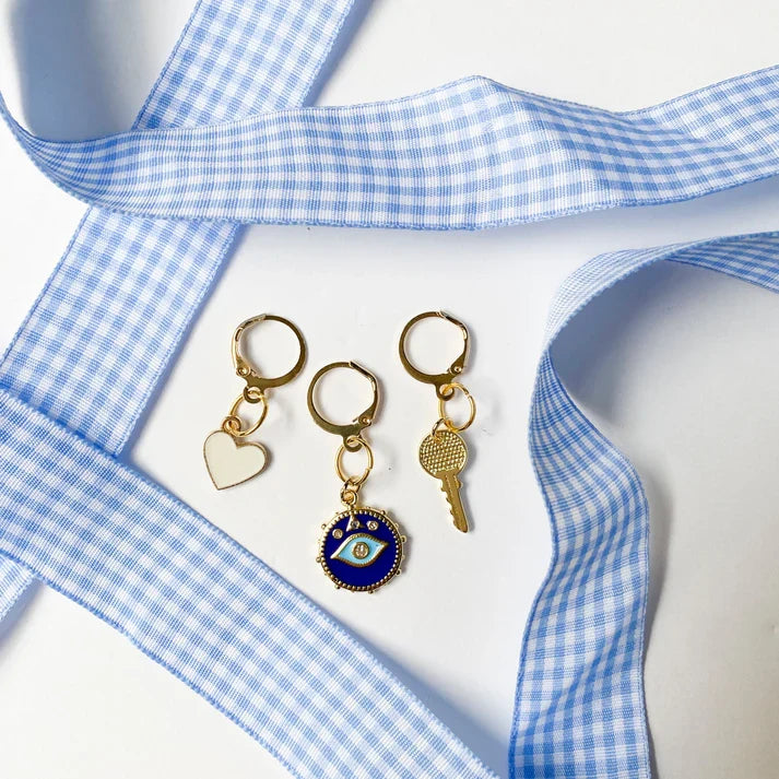 Gingham Shoe Lace Charm Set