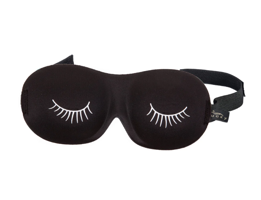 Ultralight Sleep Mask - Black Eyelashes