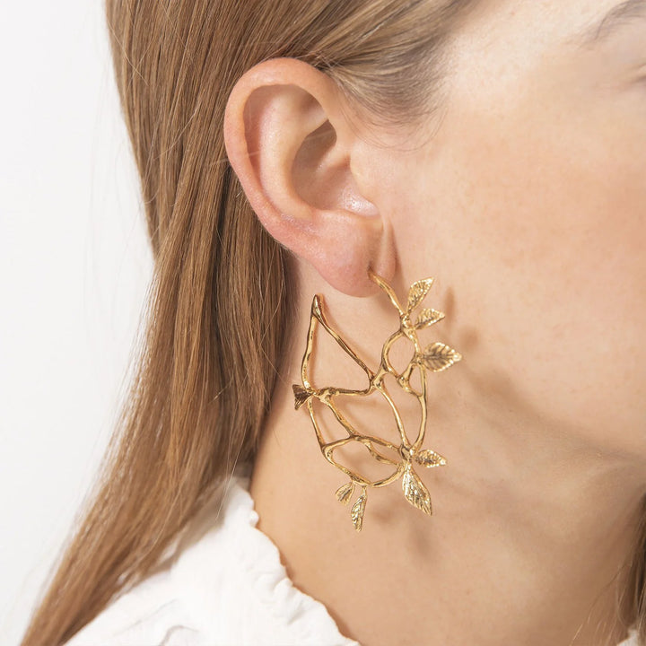 Gold Lemon Tree Earrings