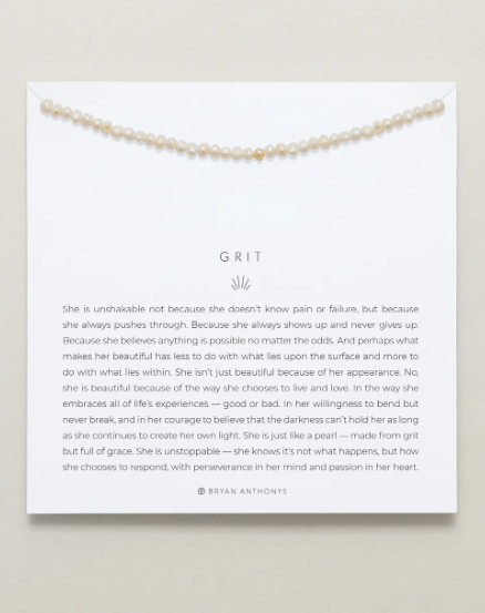 Grit Seed Pearl Necklace