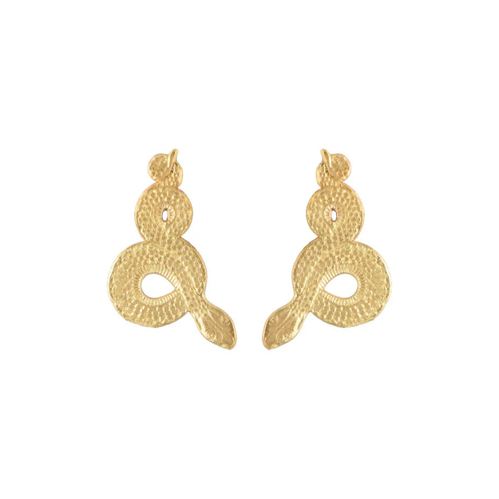 Gold Viper Earrings