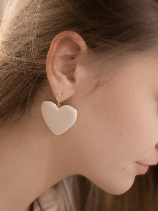 Valentine's Big Heart Earrings