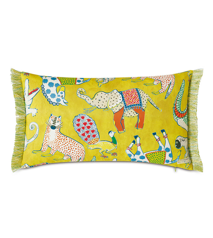 Hullabaloo Brush Fringe Decorative Pillow