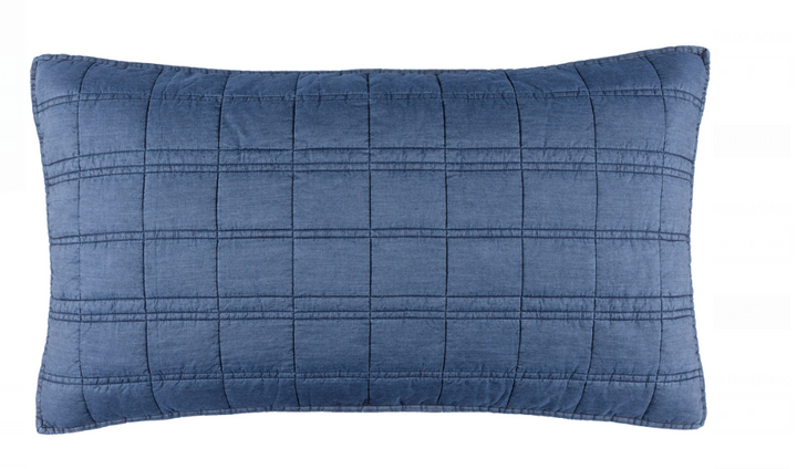 Atlas Denim Quilted Sham