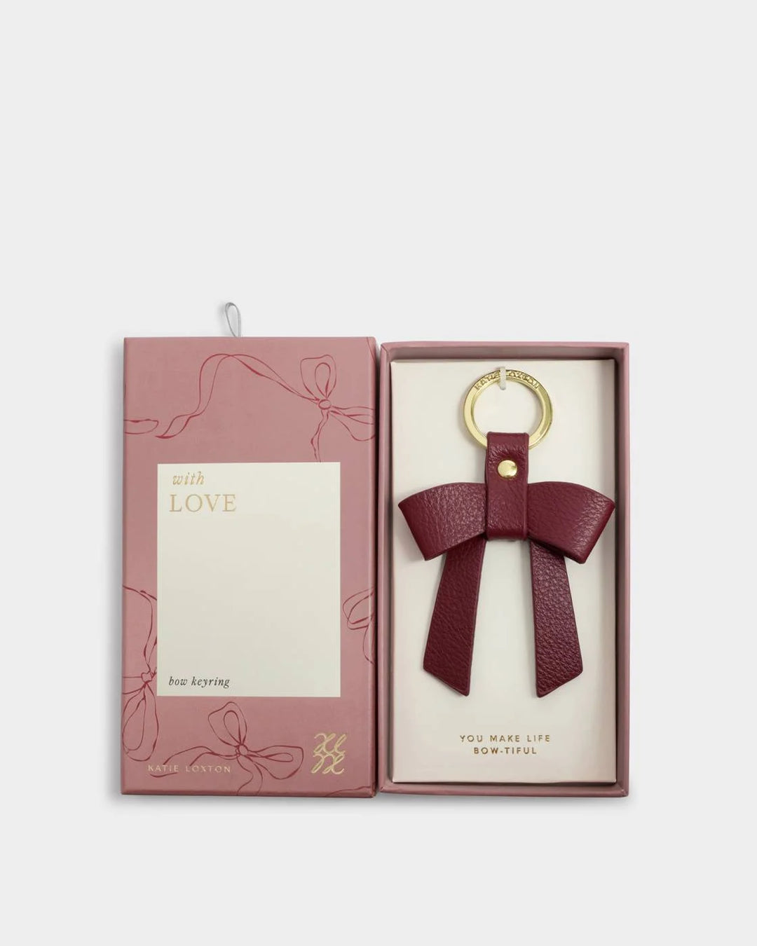 Bow -Tiful Boxed Keyring- You Make My Life Bow Tiful / Cherry