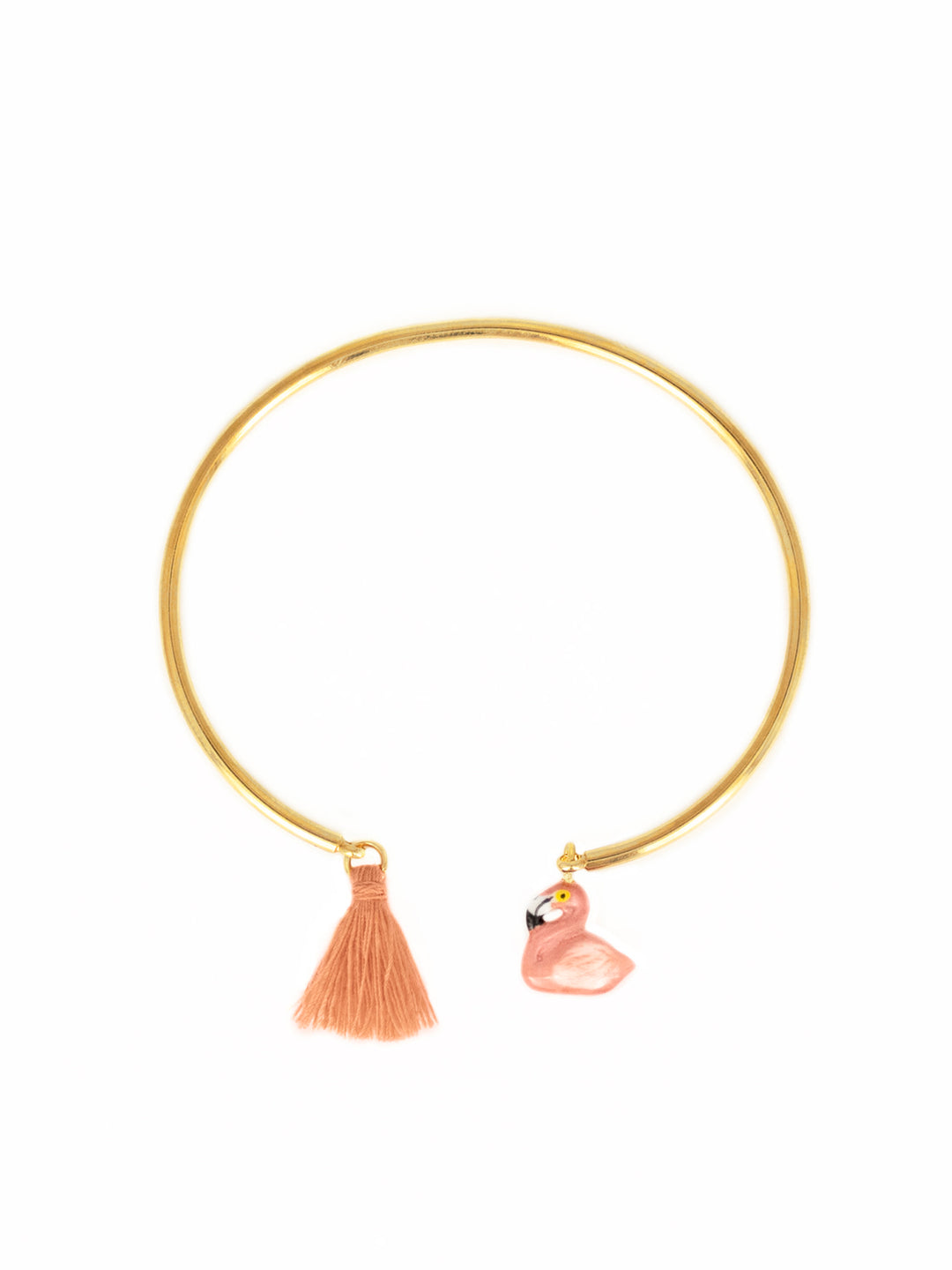Flamingo & Pompom Bracelet