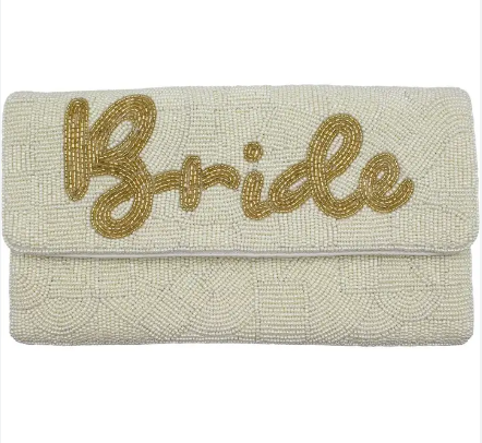 Bag Cream Beaded Bride