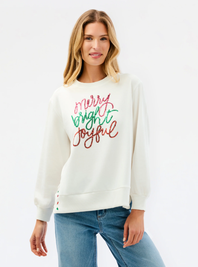 Merry Bright Joyful Lakelyn Sweatshirt