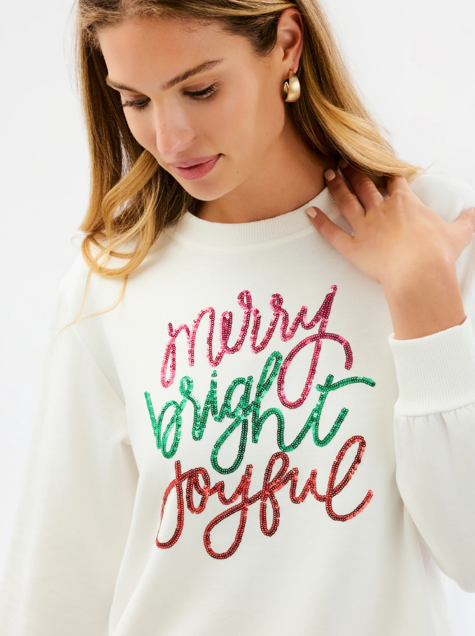 Merry Bright Joyful Lakelyn Sweatshirt