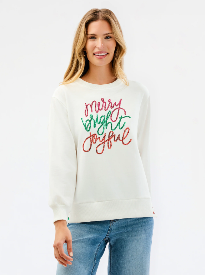 Merry Bright Joyful Lakelyn Sweatshirt