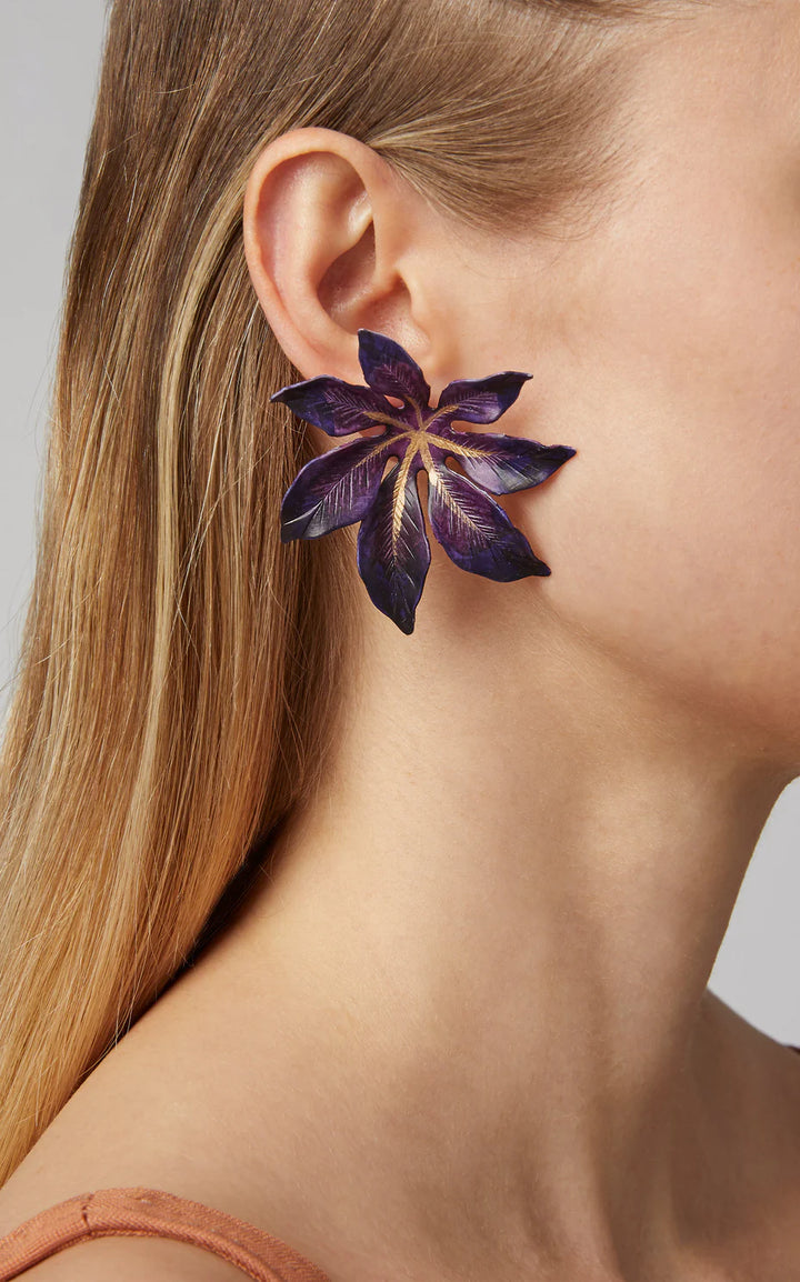 Big Purple Laila Earrings