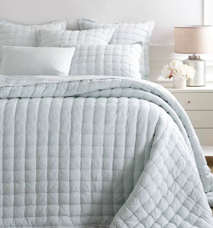 Lush Linen Puff Coverlet