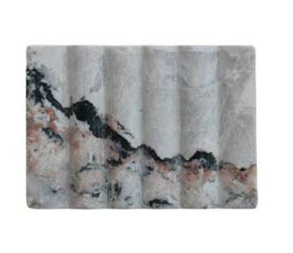 Soap Dish Round Marble