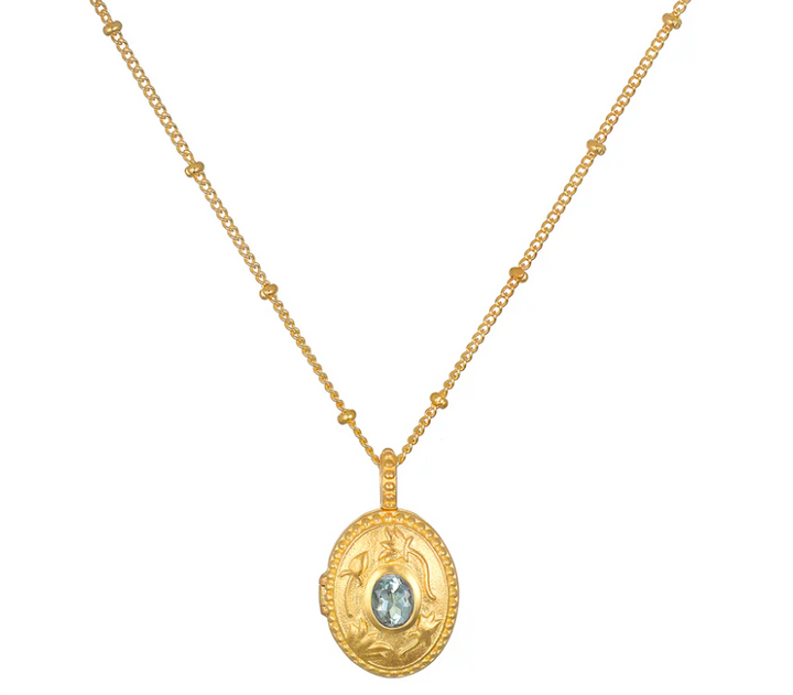 Birthstone Locket Necklace