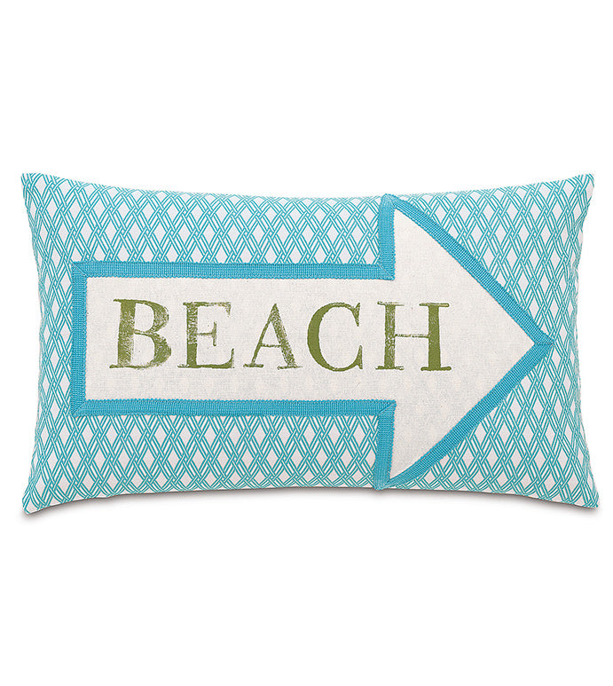 Maldive Block Printed Beach Decorative Pillow