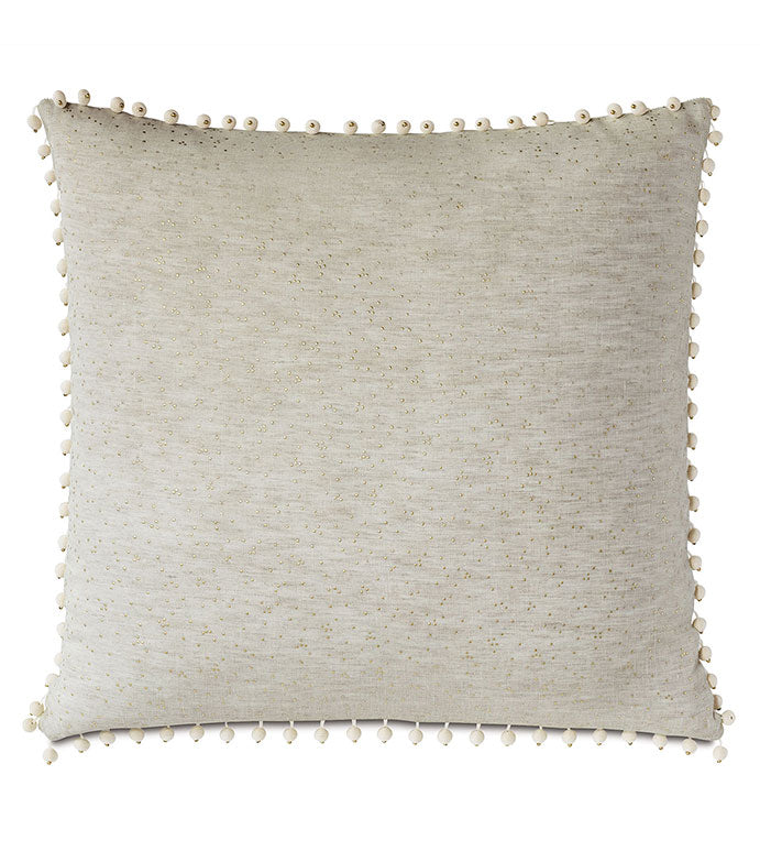 Marceau Gold Dotted Decorative Sham