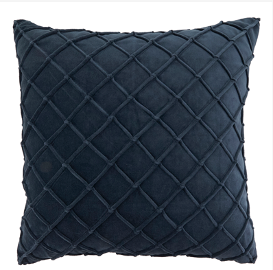 Velvet Corded Pillow - Down Filled