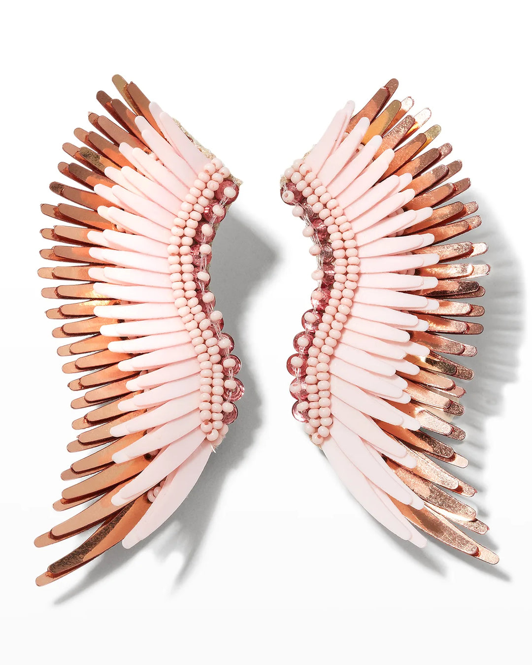Midi Madeline Peach Creme / Rose Gold Earrings