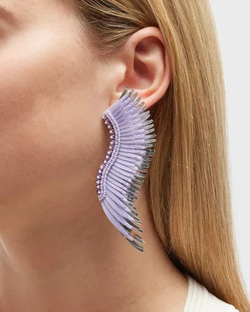 Madeline Wing Lilac Earrings