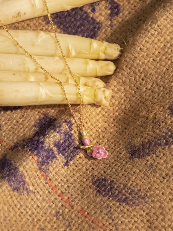 Figs And Flowers Parrot & Pansy Necklace