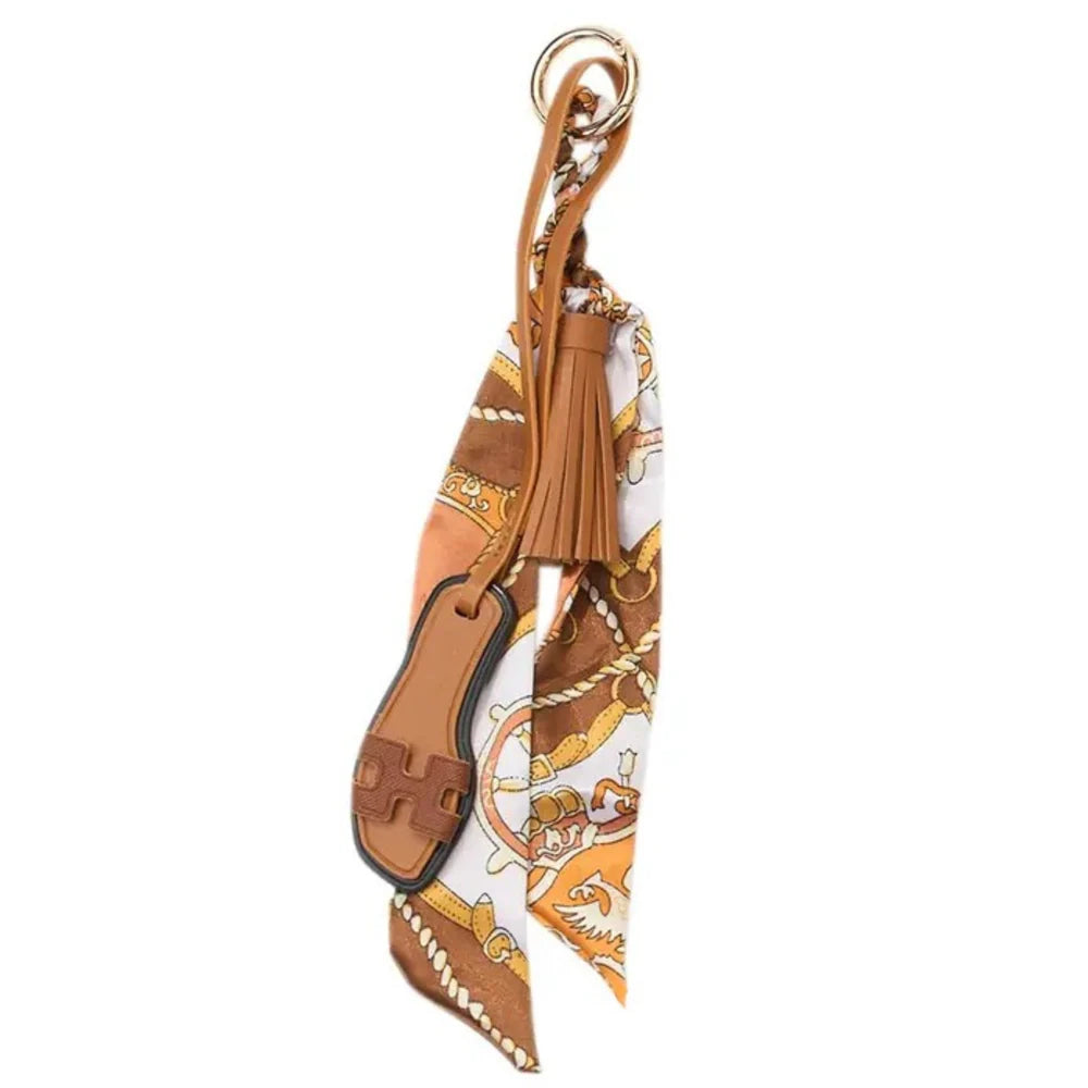 Mini Designer Sandal w/ scarf purse Charm