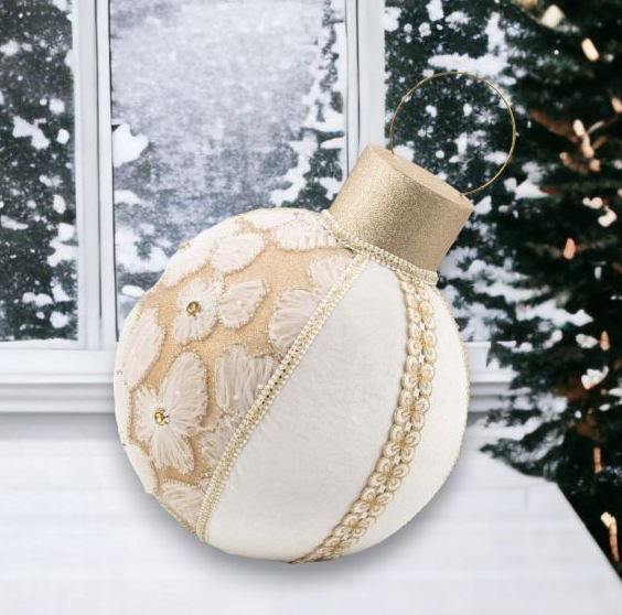 Bauble Winter Lace 15in