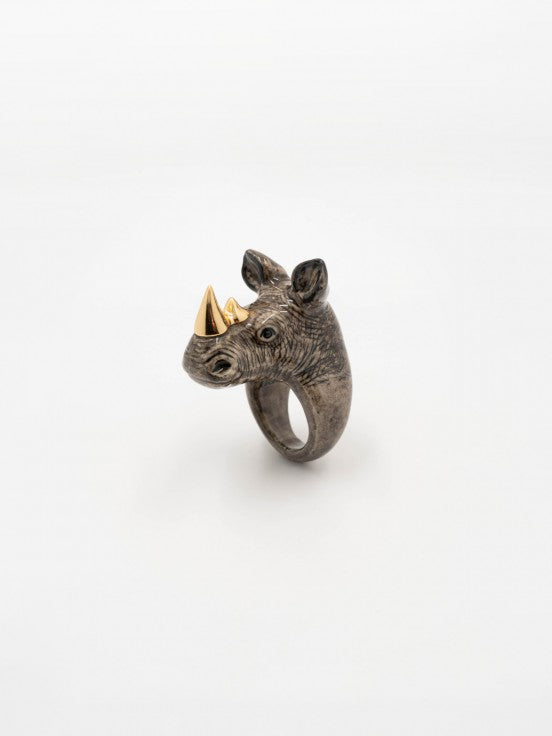 Gold Rhino Ring
