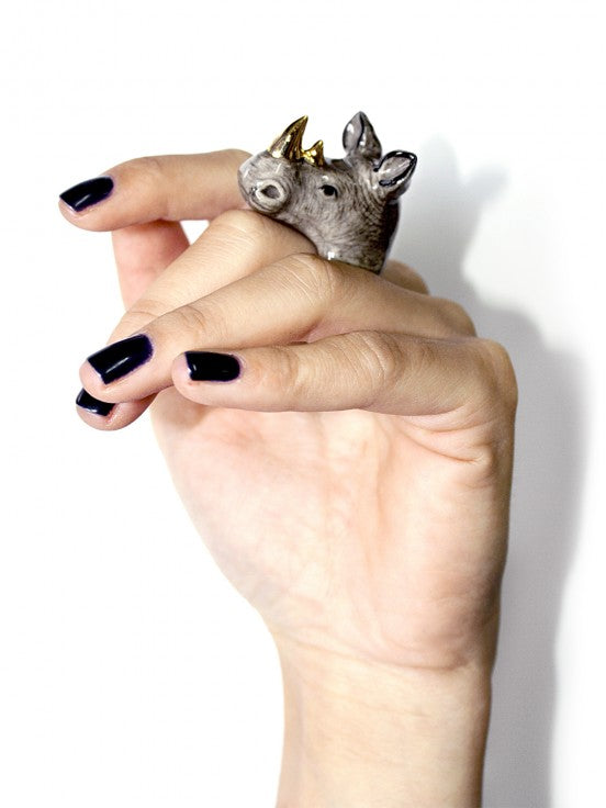 Gold Rhino Ring