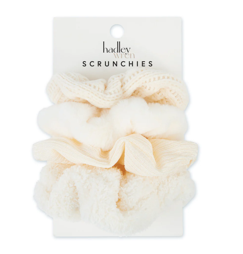 Scrunchie Set Of 4 | Cream