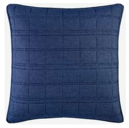 Liam Denim Quilted Sham
