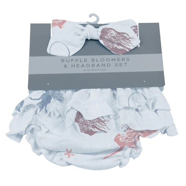 Ruffle Bamboo Bloomer Headband Set