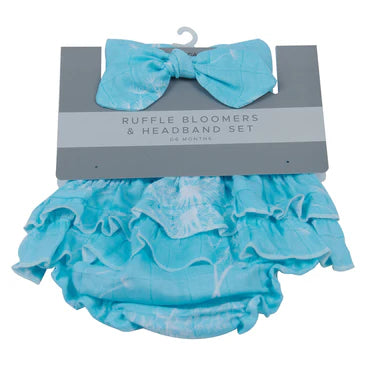 Ruffle Bamboo Bloomer Headband Set