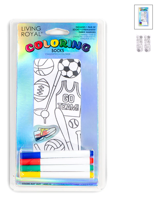 Fun Coloring Socks