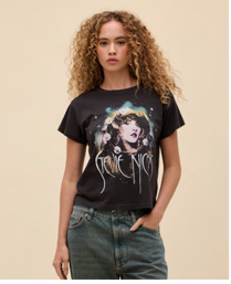 Stevie Nicks Tambourine Solo Tee -Reactive Black