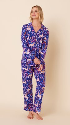 Mythic Forest Pima Knit Capri Pajamas