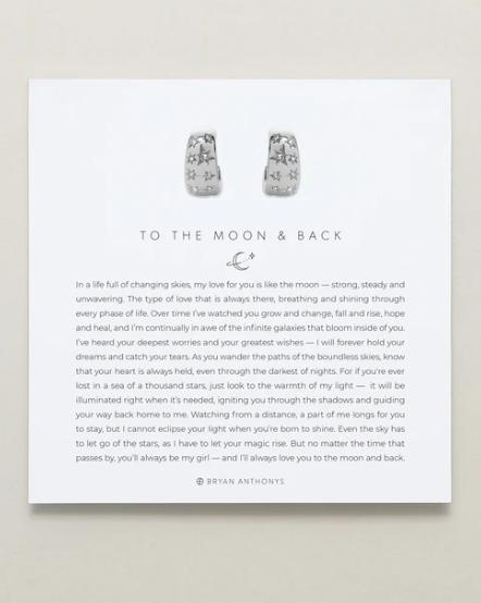To the Moon and Back Hoop Earrings