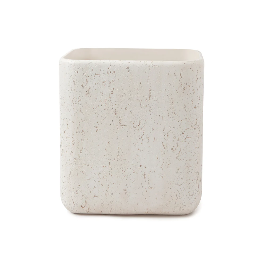 Wastebasket Aman Ivory