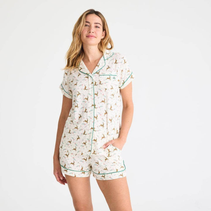 Women's Merry And Bright Short Set