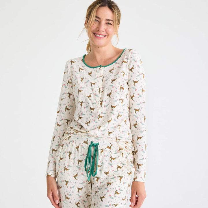 Women's Merry And Bright Long Sleeve Jogger Set