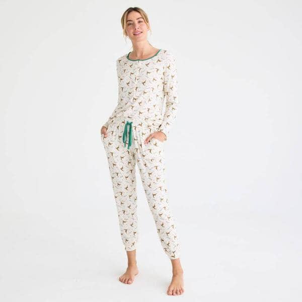 Women's Merry And Bright Long Sleeve Jogger Set