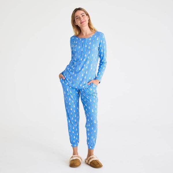 Snow Much Fun Woman Long Sleeve Jogger Set