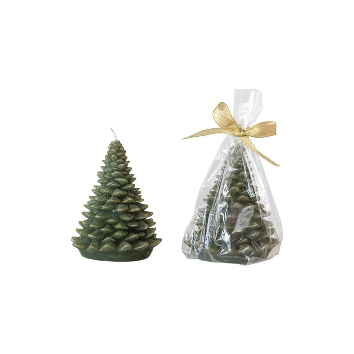 Candle Unscented Tree Shaped  Evergreen
