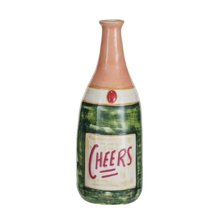 Vase Stoneware Bottle Shaped | Cheers