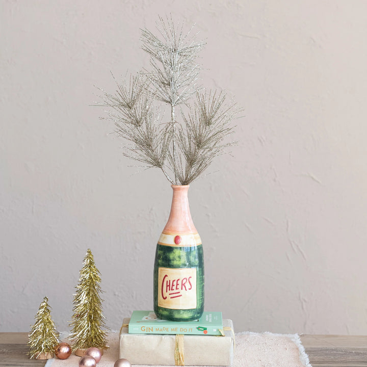 Vase Stoneware Bottle Shaped | Cheers