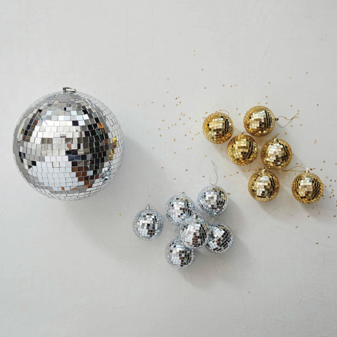 Hanging Glass & Foam Disco Ball With Plastic Box