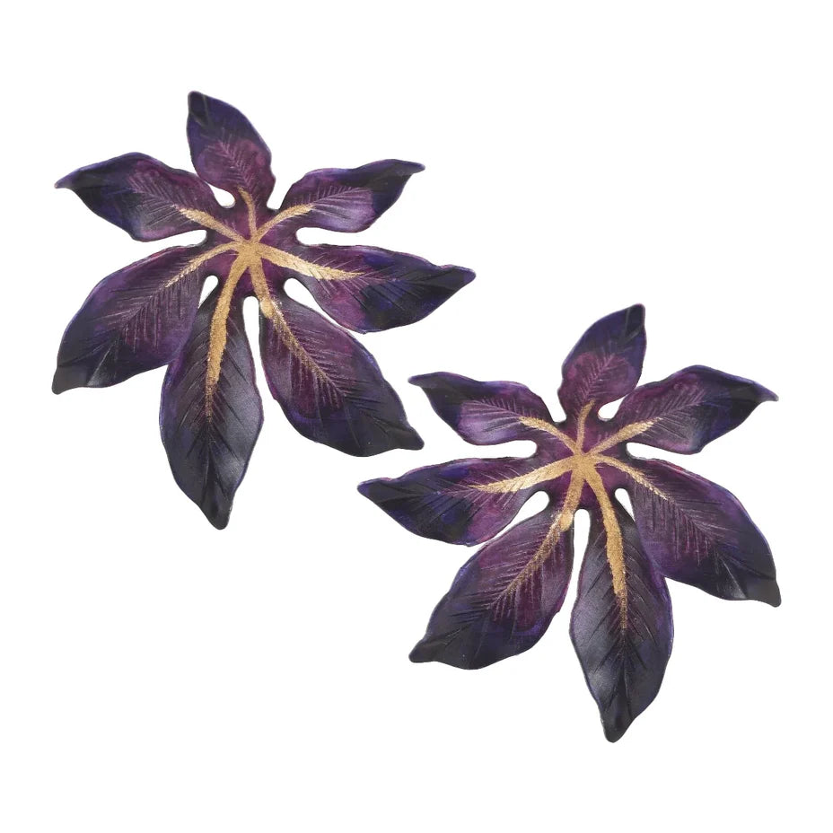 Big Purple Laila Earrings