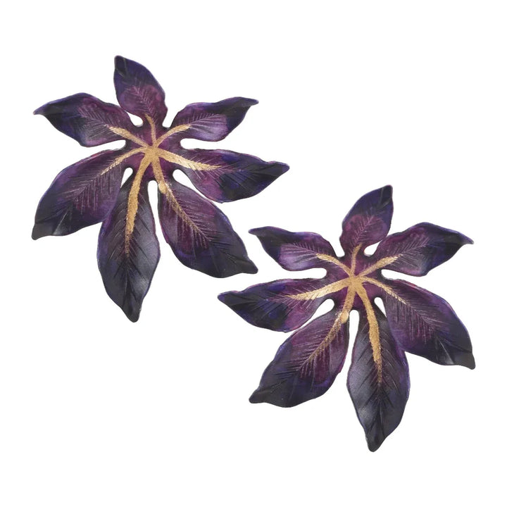 Big Purple Laila Earrings